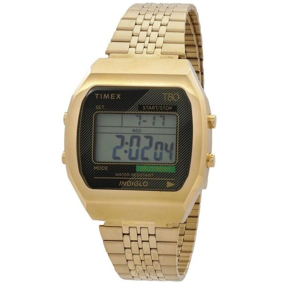 NWT Authentic Timex 80 Alarm Quartz Stainless Steel Bracelet Unisex Watch TW2V74 - Picture 1 of 3